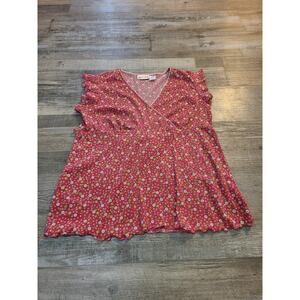 Maternity announcements large women's floral maternity blouse